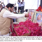 Haryana CM pays tribute to Speaker Harvinder Kalyan’s mother